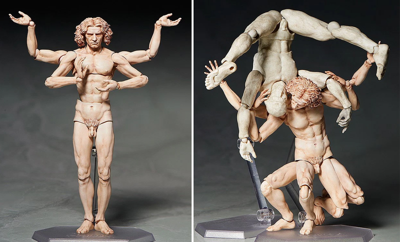 Illustration for article titled Da Vinci's Vitruvian Man Proves Action Figures Can Be Art